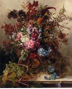 unknow artist Floral, beautiful classical still life of flowers.075 oil painting reproduction